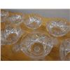 Image 9 : Qty 9 Footed Compote Candy or Sorbet Glasses w/ Pinwheel Design 4" Dia, 5"H