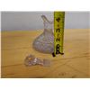 Image 10 : Crystal Cruet Decanter w/ Stopper 3.5" Dia, 4"H (without stopper)
