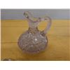 Image 8 : Crystal Cruet Decanter w/ Stopper 3.5" Dia, 4"H (without stopper)