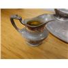 Image 14 : CM Co. & Reed & Barton Set w/ Tea Pot, Creamer, Sugar Bowl w/ Lid, Dish & Urn, Monogrammed w/ Initia