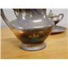 Image 15 : CM Co. & Reed & Barton Set w/ Tea Pot, Creamer, Sugar Bowl w/ Lid, Dish & Urn, Monogrammed w/ Initia