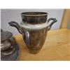 Image 8 : CM Co. & Reed & Barton Set w/ Tea Pot, Creamer, Sugar Bowl w/ Lid, Dish & Urn, Monogrammed w/ Initia