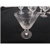 Image 3 : Qty 8 Stemmed Cordial or Sherry Glasses w/ Leaf Design 3" Dia, 4"H