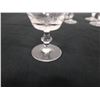 Image 5 : Qty 8 Stemmed Cordial or Sherry Glasses w/ Leaf Design 3" Dia, 4"H