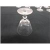 Image 7 : Qty 8 Stemmed Cordial or Sherry Glasses w/ Leaf Design 3" Dia, 4"H