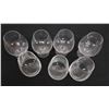 Image 1 : Qty 7 Stemmed Wine Goblets & Tumblers 3" Dia, 5"H