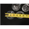 Image 5 : Qty 7 Stemmed Wine Goblets & Tumblers 3" Dia, 5"H