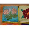 Image 13 : Qty 10 Floral Fabric Pillow Shams, 5 Designs Approx. 14" - 16"