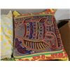 Image 7 : Qty 6 Fabric Throw Pillows, Misc Designs & Sizes