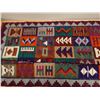Image 3 : Woven Area Rug w/ Geometric Design & Fringe 61" x 45"