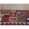 Image 5 : Woven Area Rug w/ Geometric Design & Fringe 61" x 45"