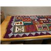 Image 6 : Woven Area Rug w/ Geometric Design & Fringe 61" x 45"