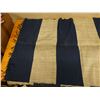 Image 2 : Woven Area Rug w/ Striped Design & Fringe 57" x 36"