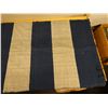 Image 5 : Woven Area Rug w/ Striped Design & Fringe 57" x 36"