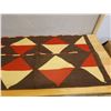 Image 4 : Woven Area Rug w/ Geometric Design  58" x 50"