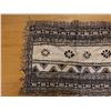 Image 2 : Woven Area Rug w/ Geometric Design & Fringe 37" x 24"