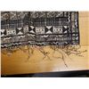 Image 6 : Woven Area Rug w/ Geometric Design & Fringe 37" x 24"