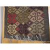 Image 4 : Woven Area Rug w/ Geometric Design & Fringe 56" x 32"