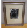 Image 1 : Female Figure Artwork, Framed & Matted 16" x 19"