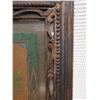 Image 5 : Antique Abstract Artwork in Carved, Wooden Frame 15" x 19"