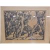 Image 2 : Forest Artwork by Alfred Ray Burrell w/ Bio, Framed & Matted 17" x 14"