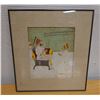 Image 1 : Hindi Maharaja Prince Hasara Sidhi Artwork, Framed & Matted 15" x 17"