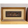 Image 2 : Qty 2 Asian Carved Panels, Framed & Matted, Misc Sizes