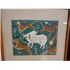 Image 2 : Qty 2 Asian Folk Artworks, Framed & Matted 15" x 14"