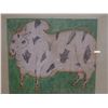 Image 5 : Qty 2 Asian Folk Artworks, Framed & Matted 15" x 14"