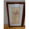 Image 2 : Qty 2 Floral Artwork, Marked Artist Proof 2/5 by Wren w/ Stamp, Wood Framed & Matted 13" x 21"