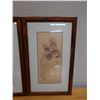 Image 5 : Qty 2 Floral Artwork, Marked Artist Proof 2/5 by Wren w/ Stamp, Wood Framed & Matted 13" x 21"