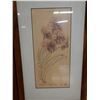 Image 6 : Qty 2 Floral Artwork, Marked Artist Proof 2/5 by Wren w/ Stamp, Wood Framed & Matted 13" x 21"