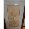 Image 6 : Qty 2 Floral Artwork, Marked Artist Proof 2/5 by Wren w/ Stamp, Wood Framed & Matted 13" x 21"