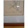 Image 7 : Qty 2 Floral Artwork, Marked Artist Proof 2/5 by Wren w/ Stamp, Wood Framed & Matted 13" x 21"