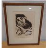 Image 1 : Ke Akua Ho'omaika'I Mai Artwork  by Artist Melcame (?), Framed & Matted 11" x 13"