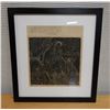 Image 1 : Mother India Artwork by Erica Karawina w/ Stanza from Sarojini Naidu Poem, Framed & Matted 14" x