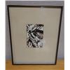 Image 1 : From My Home Artwork Numbered 1/3  by Artist Mellama (?) 1978, Framed & Matted 12" x 15"