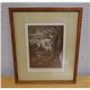 Image 1 : Sunday Laundry Artwork  by Artist Hon Chew Hee, Framed & Matted 11" x 14"
