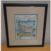 Image 1 : Jonah & The Whale Artwork, Framed & Matted 13" x 14"