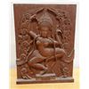 Image 1 : Carved Wooden Dancing Buddha, 11" x 15"