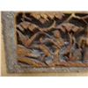 Image 4 : Asian Carved Panel, Framed & Matted 17" x 13"