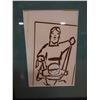Image 2 : Popular Art Example of Jean Charlot by Peter Morse Artwork, Framed & Matted 11" x 13"