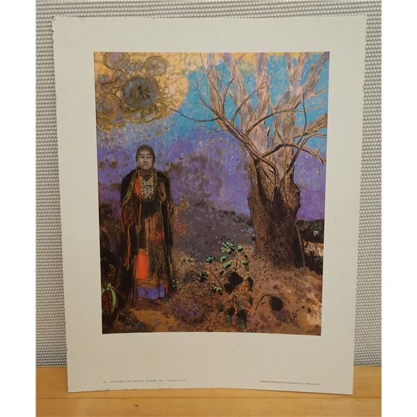 The Buddha Abstract Artwork Reproduction, Unframed 22" x 28"