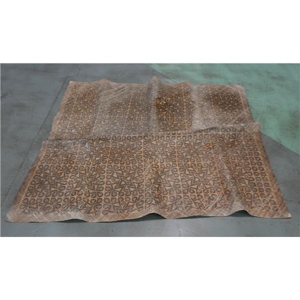Woven Mat w/ Geometric Shapes 74" x 62"