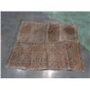 Image 2 : Woven Mat w/ Geometric Shapes 74" x 62"