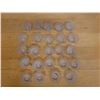 Image 3 : Qty 24 Glass Mugs w/ Pinwheel Design Approx 3.5" Dia, 2.25"H