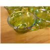 Image 4 : Qty 12 Green Glass Mugs w/ Pinwheel Design Approx. 3.5" Dia, 2.5"H