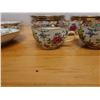 Image 24 : Multiple J. Cumming Hong Kong & YT Floral Dishes: Serving Platters, Plates, Tea Cups, etc Misc Sizes