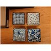 Image 4 : Best Quality Selection of Japan Set of 4 Condiment Dishes 3.5" Square w/ Maker's Mark