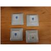 Image 6 : Best Quality Selection of Japan Set of 4 Condiment Dishes 3.5" Square w/ Maker's Mark